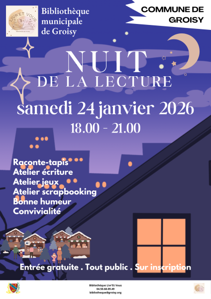 Affiche nuit de la lecture 2026